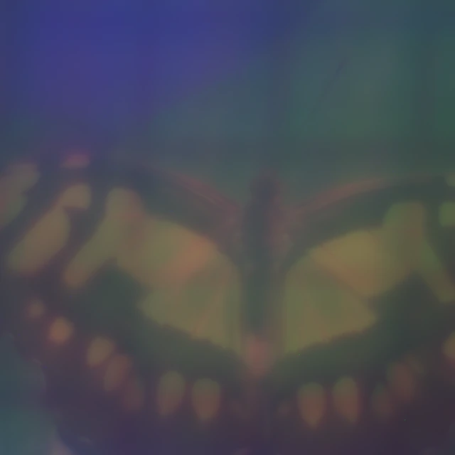 Raw butterfly sensor capture through the proposed metalens and fence obstruction