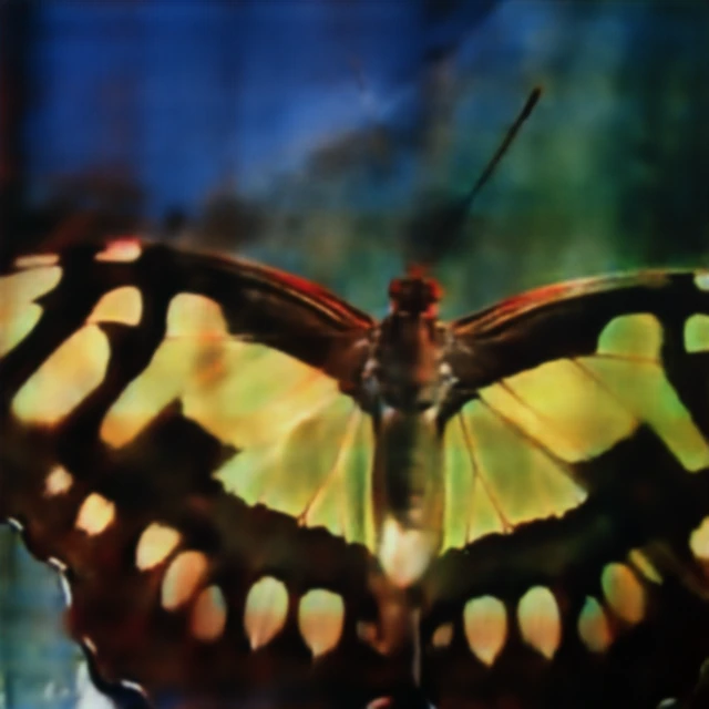 Butterfly reconstruction from the proposed metalens under fence obstruction