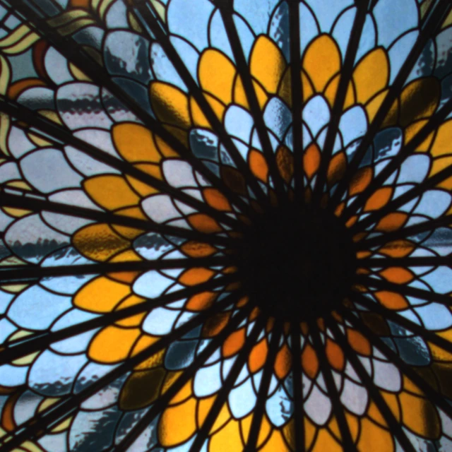 Unobstructed compound-lens reference of the printed mandala target