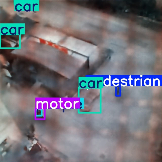 VisDrone prediction from the obstructed proposed-metalens capture